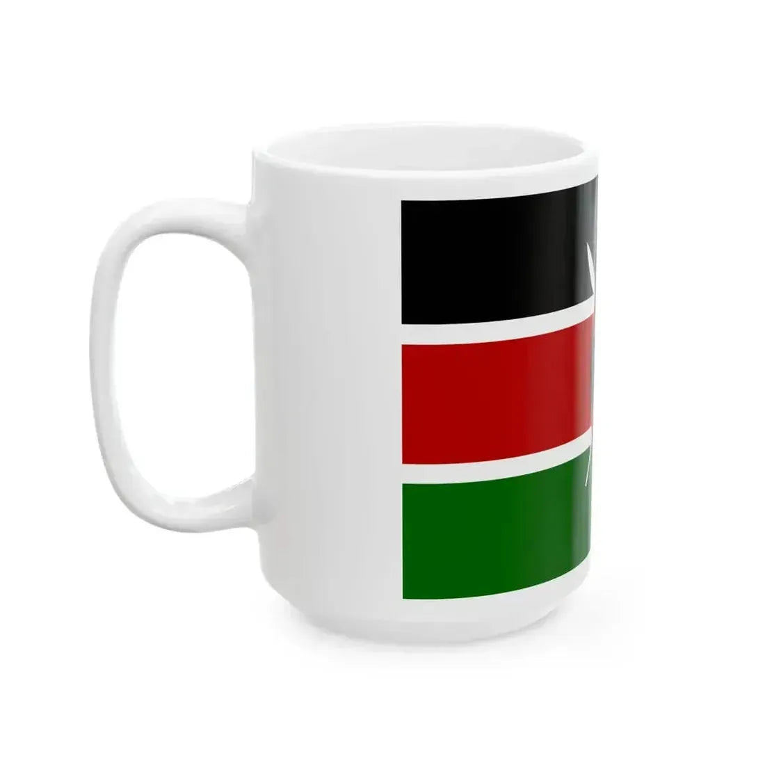 Flag of Kenya (Kenya) White Coffee Mug - Go Mug Yourself