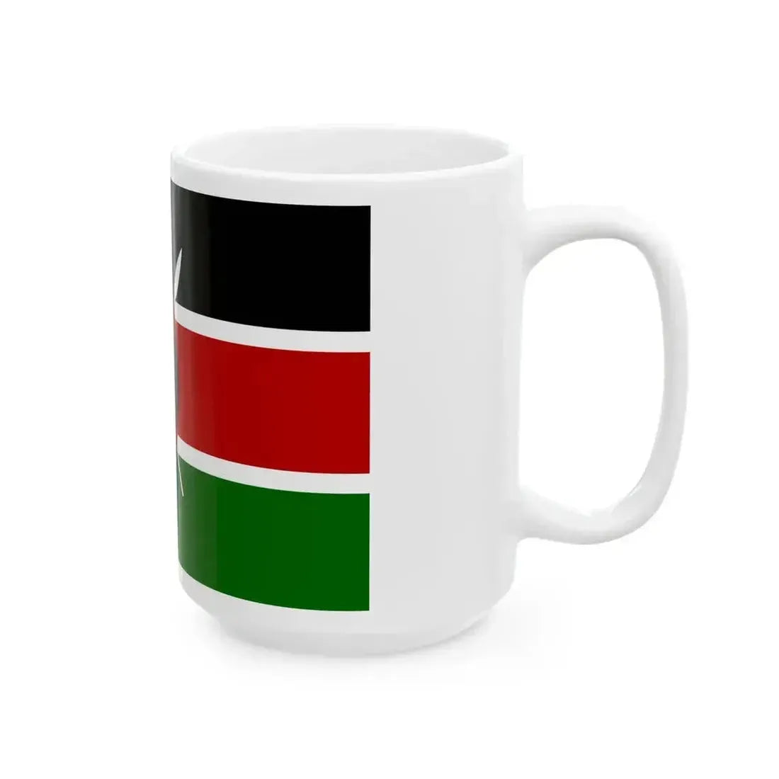 Flag of Kenya (Kenya) White Coffee Mug - Go Mug Yourself