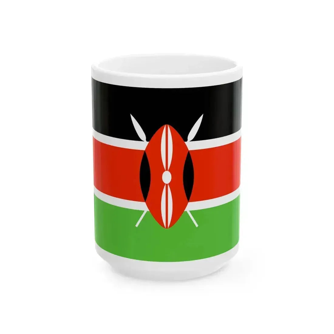 Flag of Kenya WFB 2000 (Kenya) White Coffee Mug 15oz - Go Mug Yourself