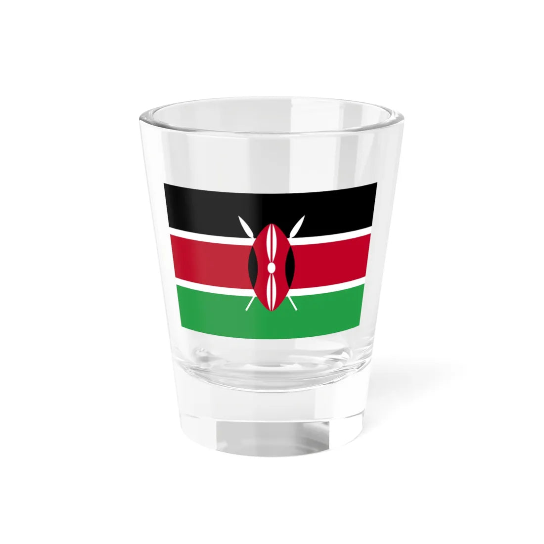 Flag of Kenya WFB 2004 (Kenya) Shot Glass 1.5oz 1.5oz - Go Mug Yourself