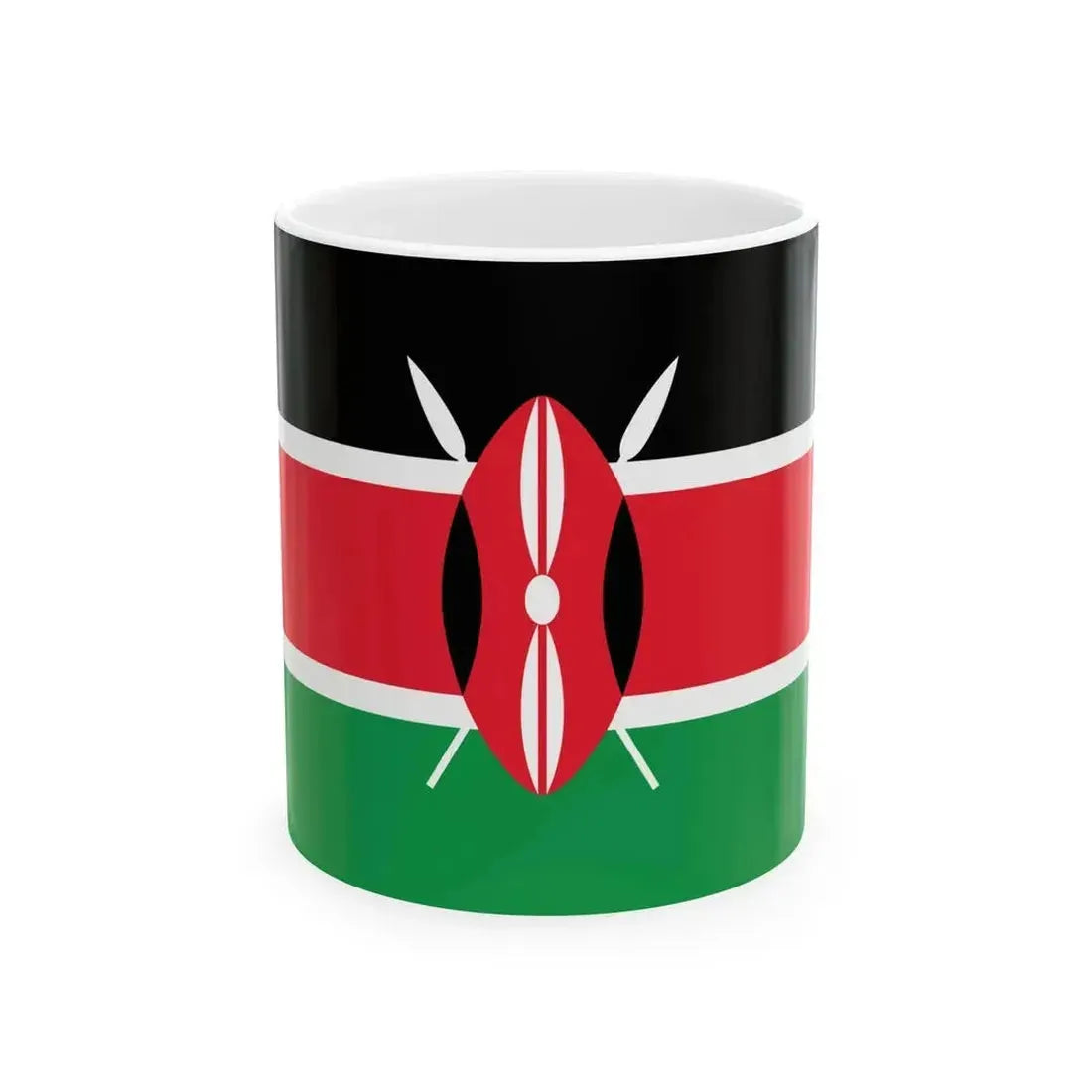 Flag of Kenya WFB (Kenya) White Coffee Mug 11oz - Go Mug Yourself