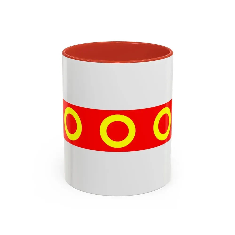 Flag of Kercem Malta - Accent Coffee Mug 11oz Red - Go Mug Yourself