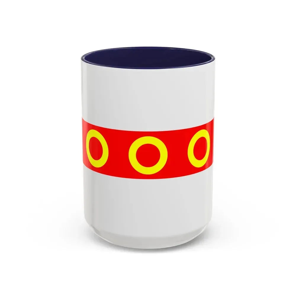 Flag of Kercem Malta - Accent Coffee Mug 15oz Navy - Go Mug Yourself
