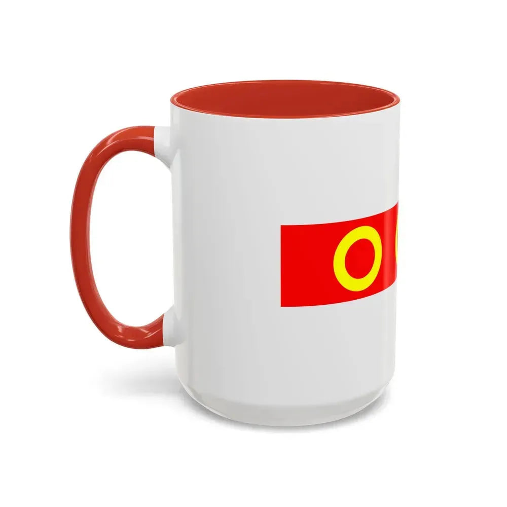 Flag of Kercem Malta - Accent Coffee Mug - Go Mug Yourself