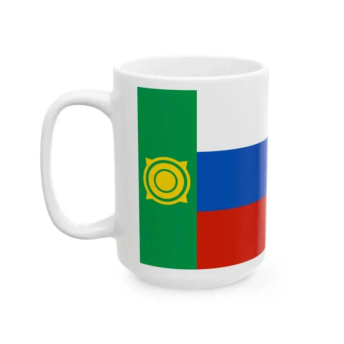 Flag of Khakassia 2002-2003 (Russia) White Coffee Mug - Go Mug Yourself