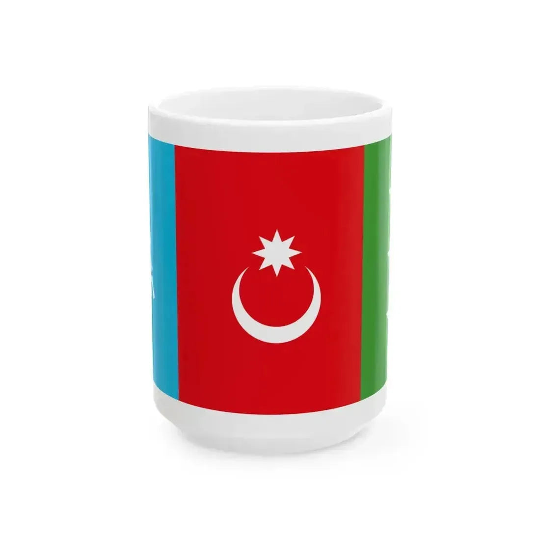 Flag of Khalaj People Fictive (Iran) White Coffee Mug 15oz - Go Mug Yourself