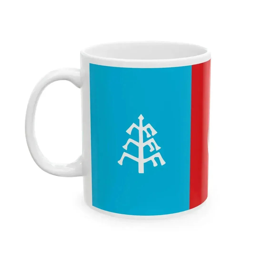 Flag of Khalaj People Fictive (Iran) White Coffee Mug - Go Mug Yourself