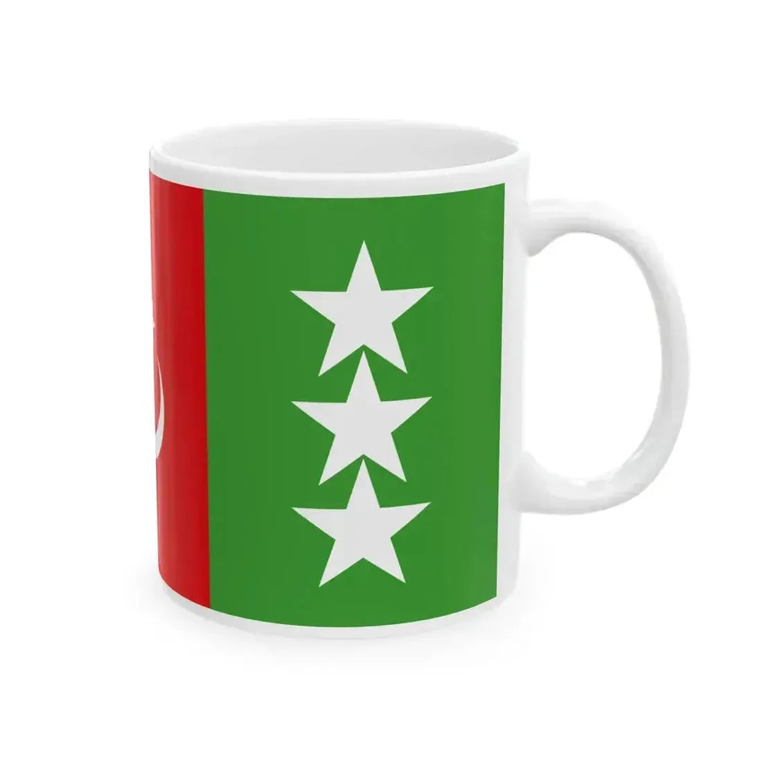 Flag of Khalaj People Fictive (Iran) White Coffee Mug - Go Mug Yourself