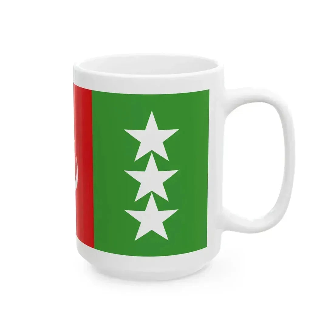 Flag of Khalaj People Fictive (Iran) White Coffee Mug - Go Mug Yourself