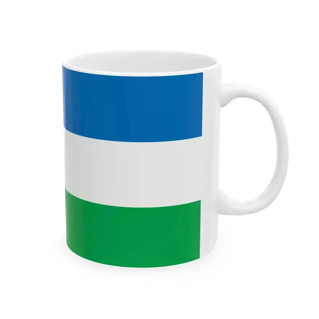 Flag of Khanty-Mansiysk 2000 (Russia) White Coffee Mug - Go Mug Yourself