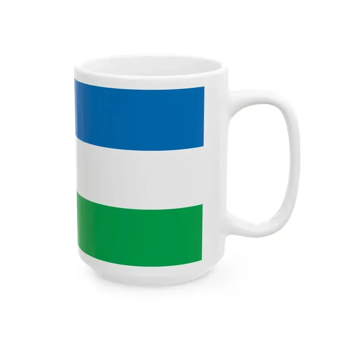 Flag of Khanty-Mansiysk 2000 (Russia) White Coffee Mug - Go Mug Yourself
