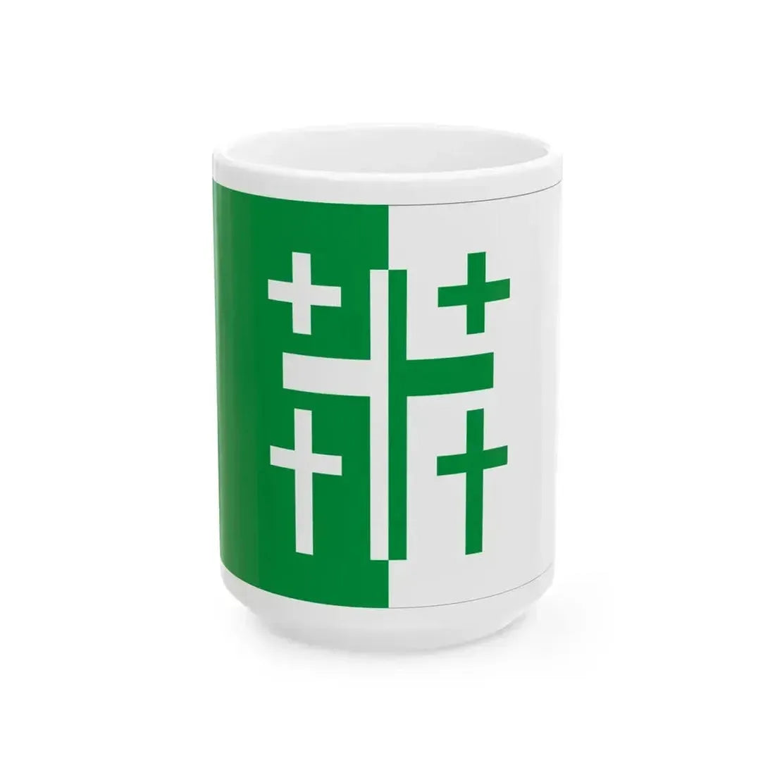 Flag of Kharagauli Municipality (Georgia) White Coffee Mug 15oz - Go Mug Yourself