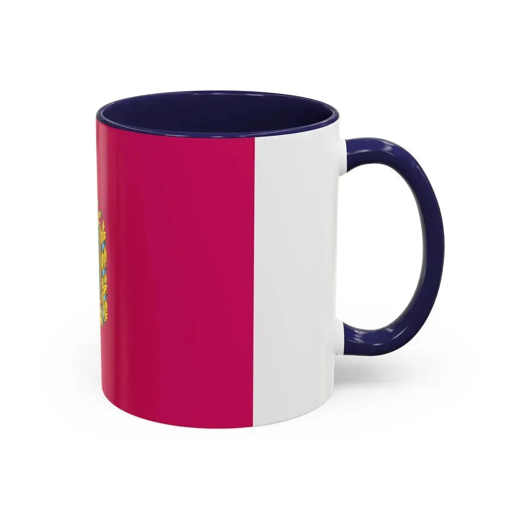 Flag of Kharkiv Oblast Ukraine - Accent Coffee Mug - Go Mug Yourself