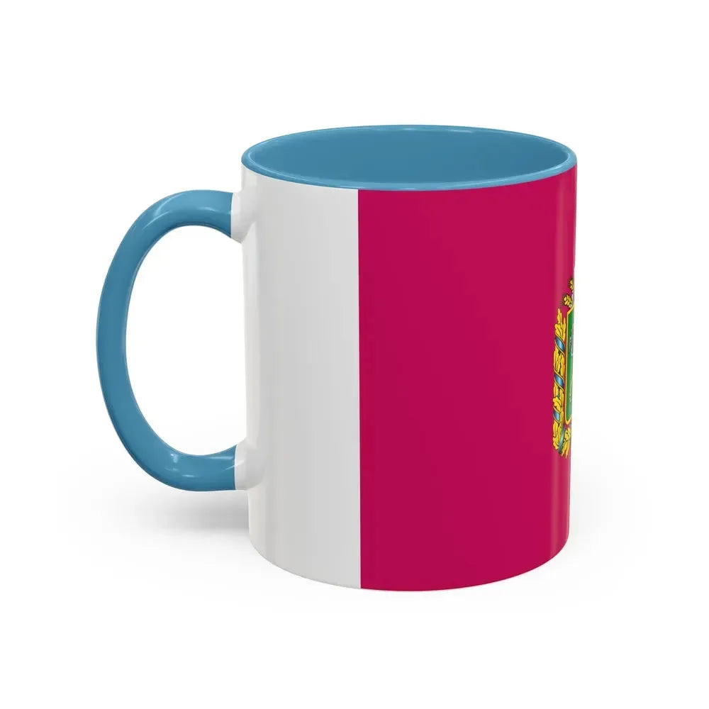 Flag of Kharkiv Oblast Ukraine - Accent Coffee Mug - Go Mug Yourself