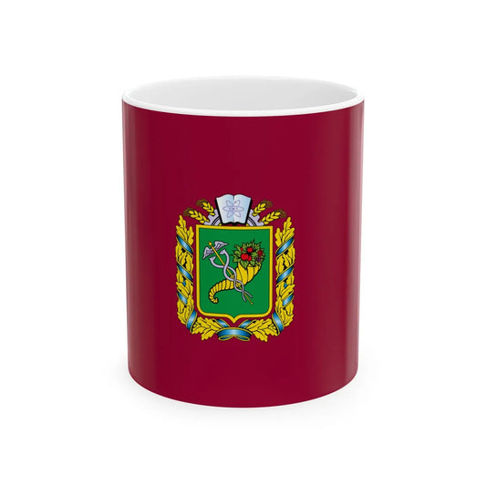Flag of Kharkiv Oblast (Ukraine) White Coffee Mug 11oz - Go Mug Yourself