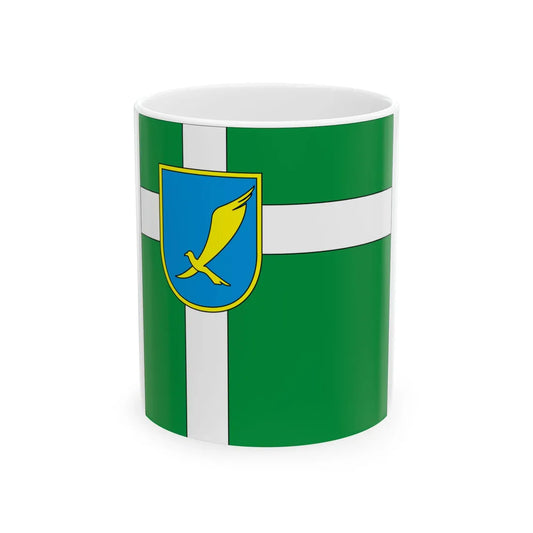 Flag of Khartsyzk (Ukraine) White Coffee Mug 11oz - Go Mug Yourself