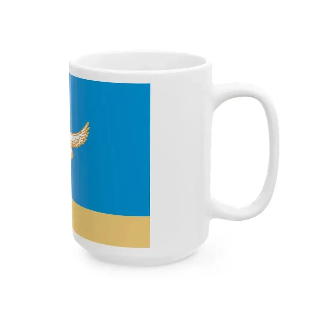 Flag of Khaybullinsky rayon (Russia) White Coffee Mug - Go Mug Yourself