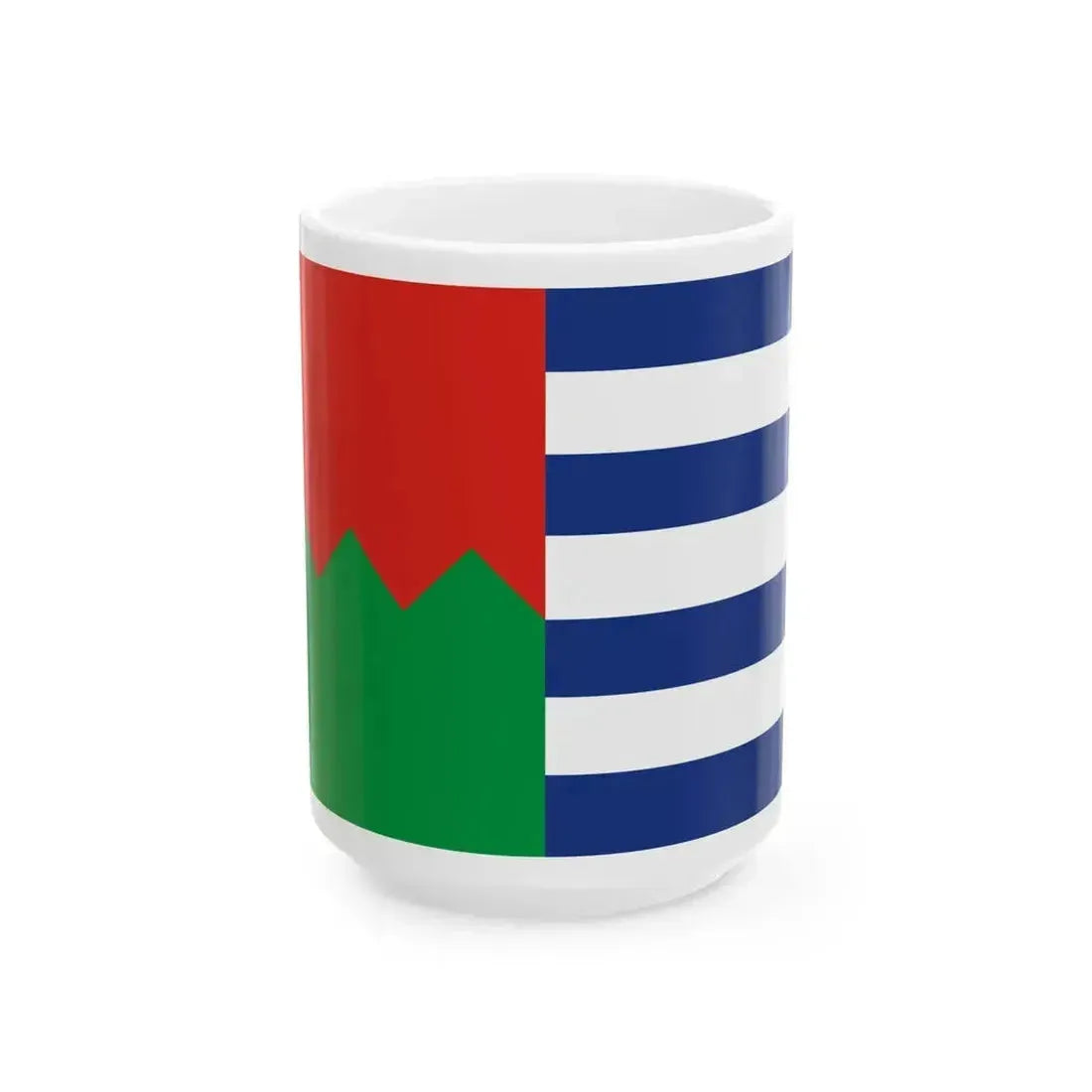 Flag of Khelvachauri Municipality (Georgia) White Coffee Mug 15oz - Go Mug Yourself