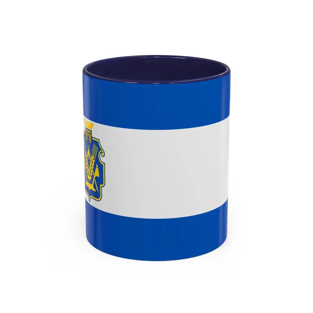 Flag of Kherson Oblast Ukraine - Accent Coffee Mug 11oz Navy - Go Mug Yourself