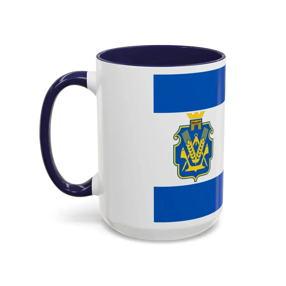Flag of Kherson Oblast Ukraine - Accent Coffee Mug - Go Mug Yourself