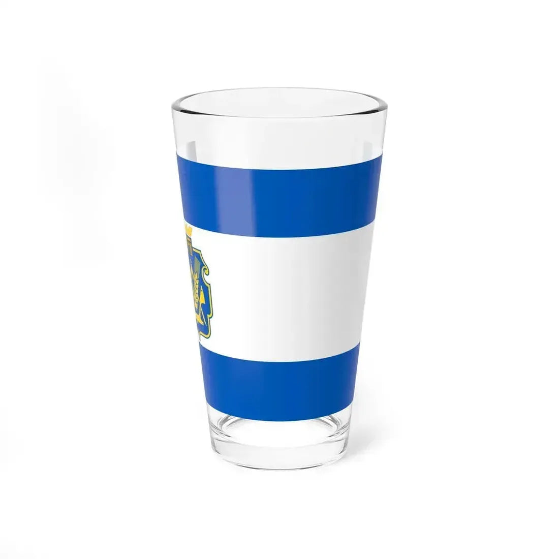 Flag of Kherson Oblast Ukraine - Pint Glass 16oz 16oz - Go Mug Yourself