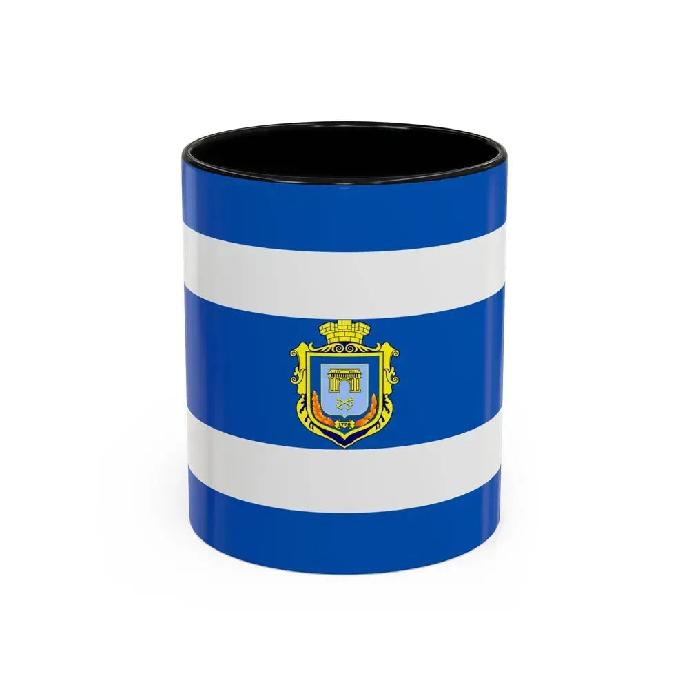 Flag of Kherson Ukraine - Accent Coffee Mug 11oz Black - Go Mug Yourself