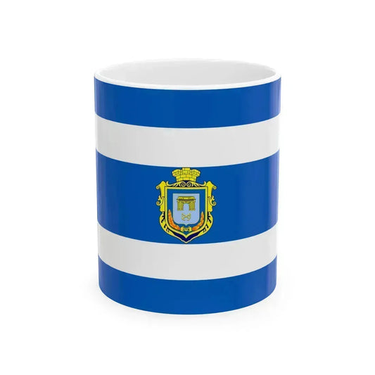 Flag of Kherson (Ukraine) White Coffee Mug 11oz - Go Mug Yourself