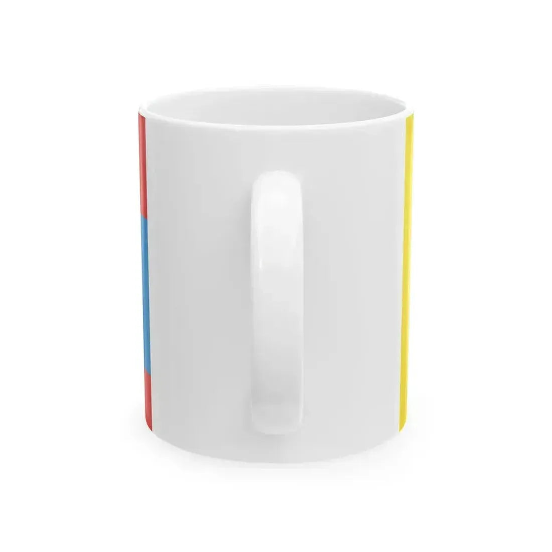 Flag of Khlevnoe rayon Lipetsk oblast (Russia) White Coffee Mug - Go Mug Yourself