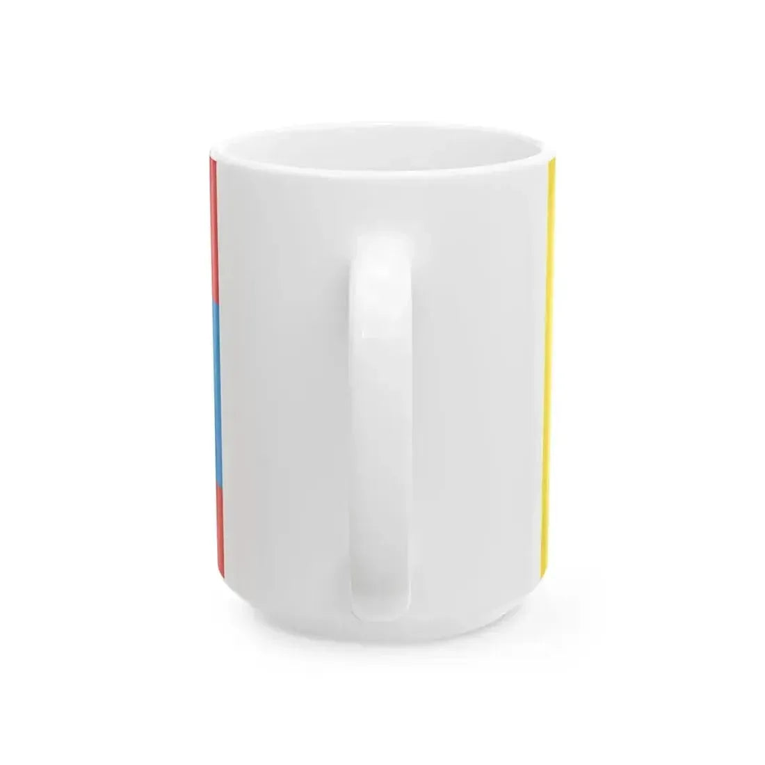 Flag of Khlevnoe rayon Lipetsk oblast (Russia) White Coffee Mug - Go Mug Yourself