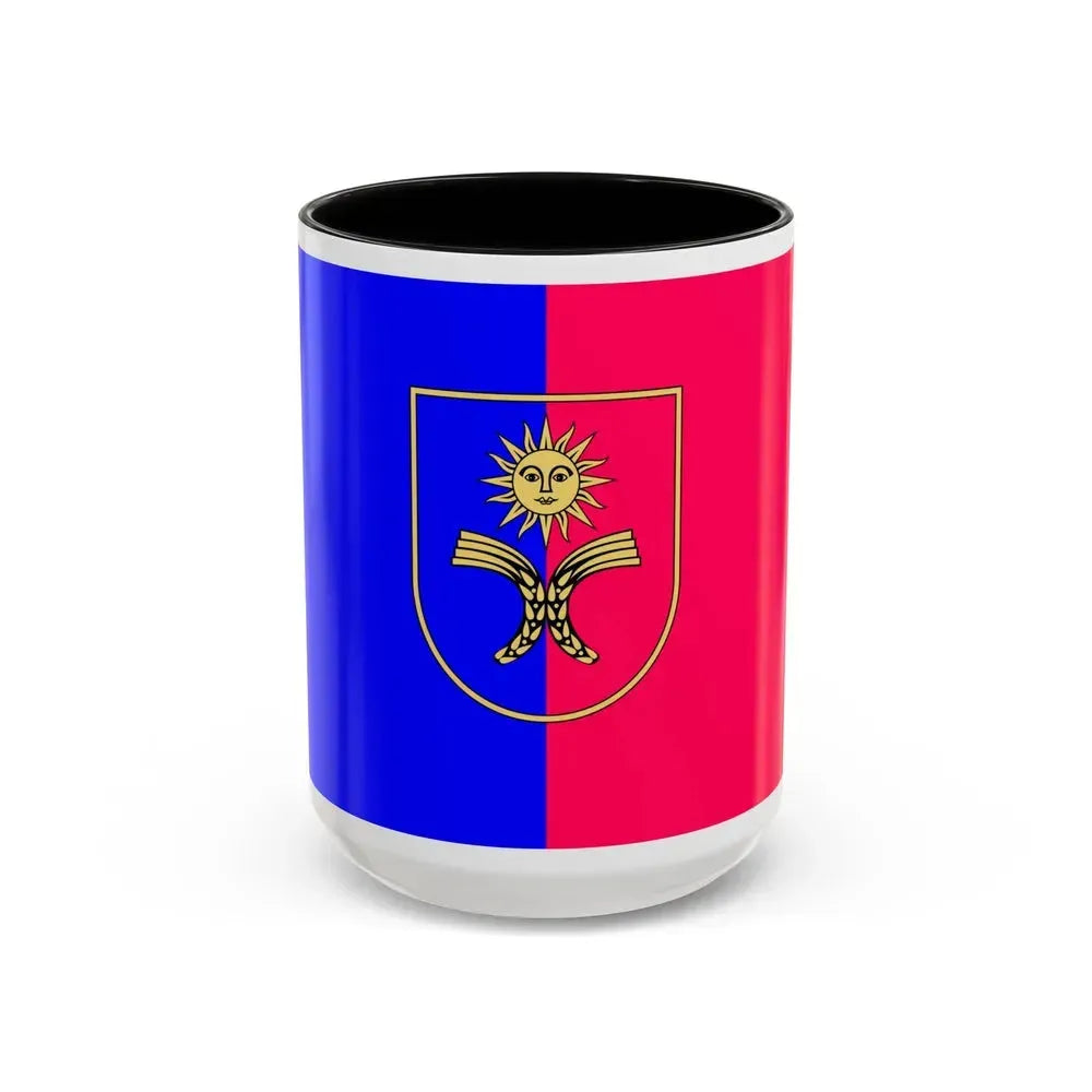 Flag of Khmelnytskyi Oblast Ukraine - Accent Coffee Mug 15oz Black - Go Mug Yourself