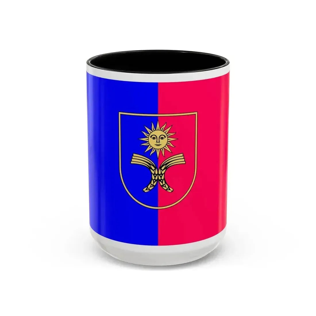 Flag of Khmelnytskyi Oblast Ukraine - Accent Coffee Mug 15oz Black - Go Mug Yourself