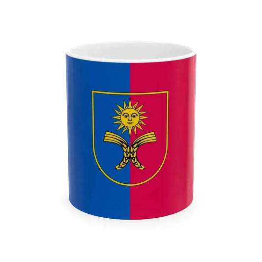 Flag of Khmelnytskyi Oblast (Ukraine) White Coffee Mug 11oz - Go Mug Yourself