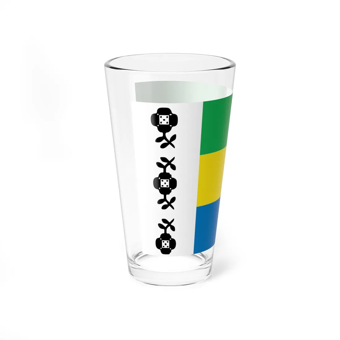 Flag of Khmelnytskyi Raion (Ukraine) Pint Glass 16oz - Go Mug Yourself