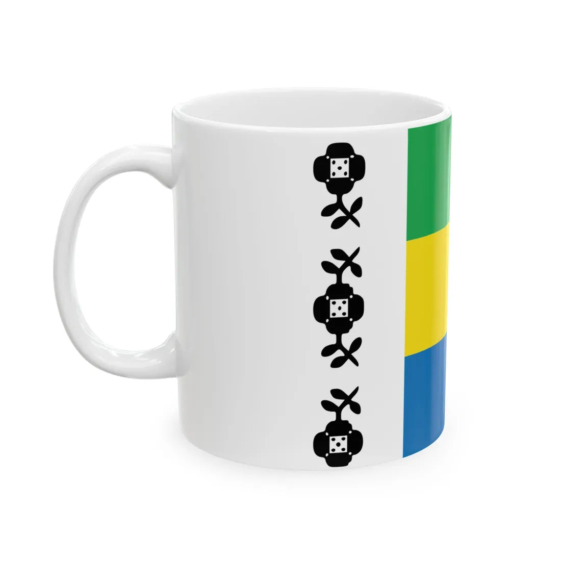 Flag of Khmelnytskyi Raion (Ukraine) White Coffee Mug - Go Mug Yourself