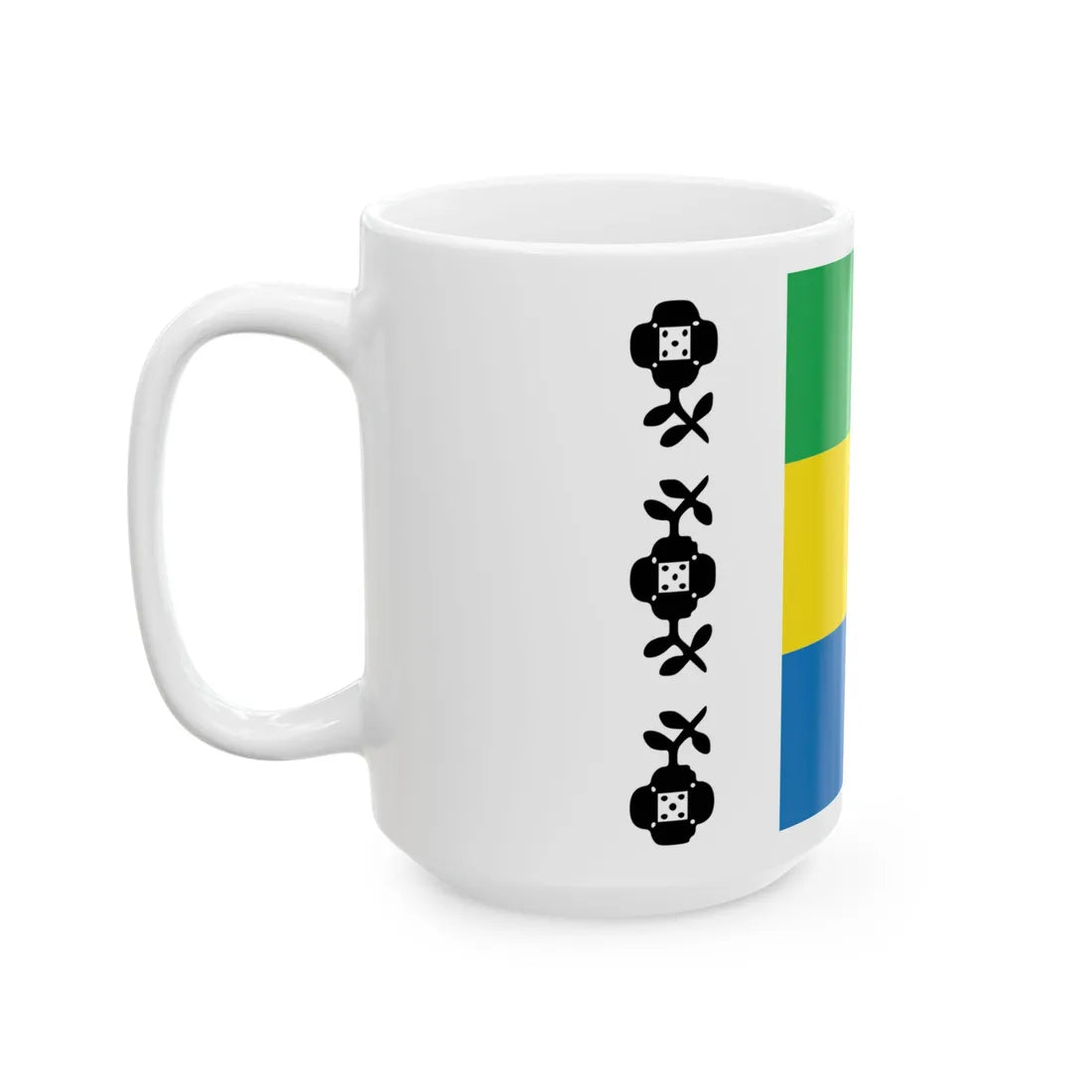 Flag of Khmelnytskyi Raion (Ukraine) White Coffee Mug - Go Mug Yourself