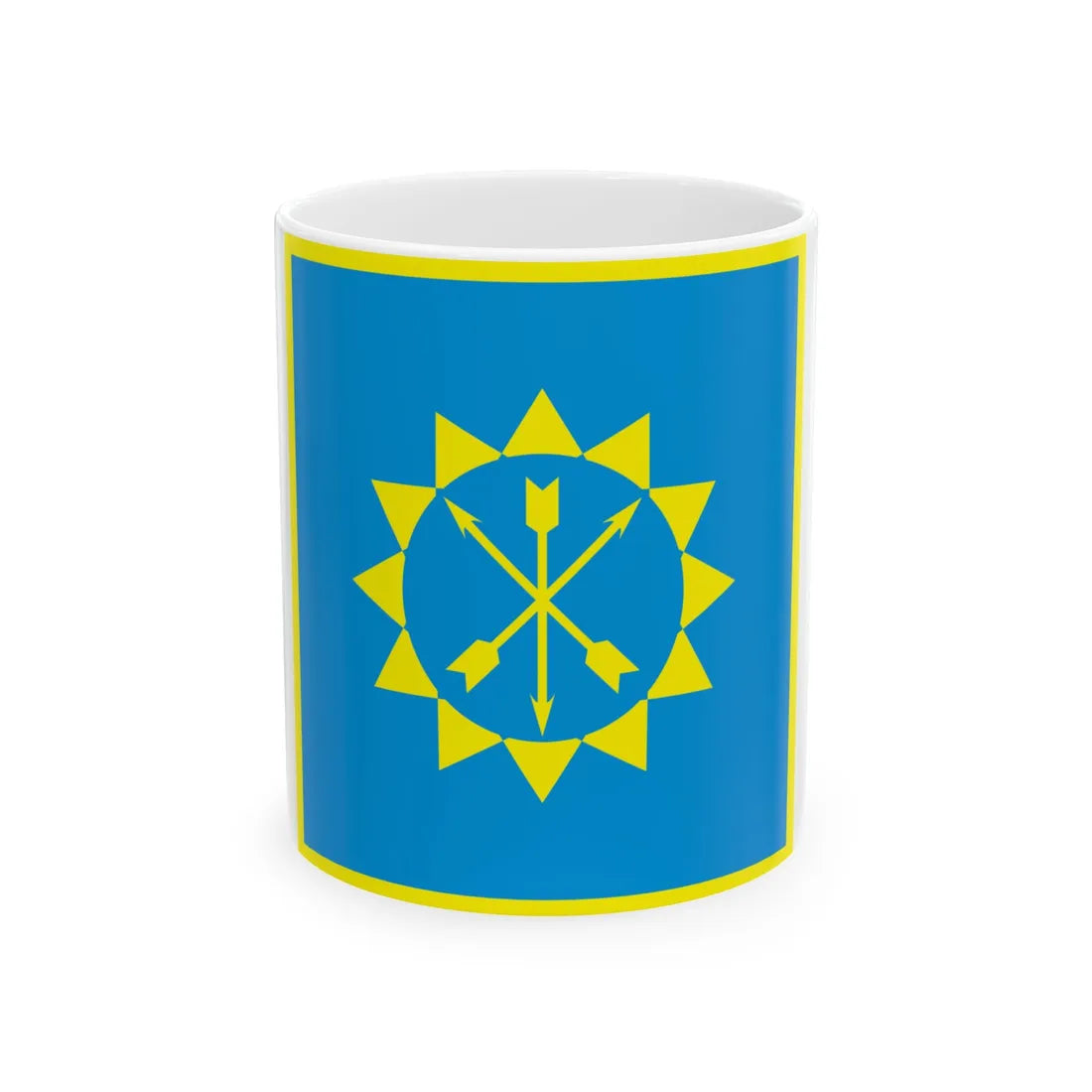 Flag of Khmelnytskyi (Ukraine) White Coffee Mug 11oz - Go Mug Yourself