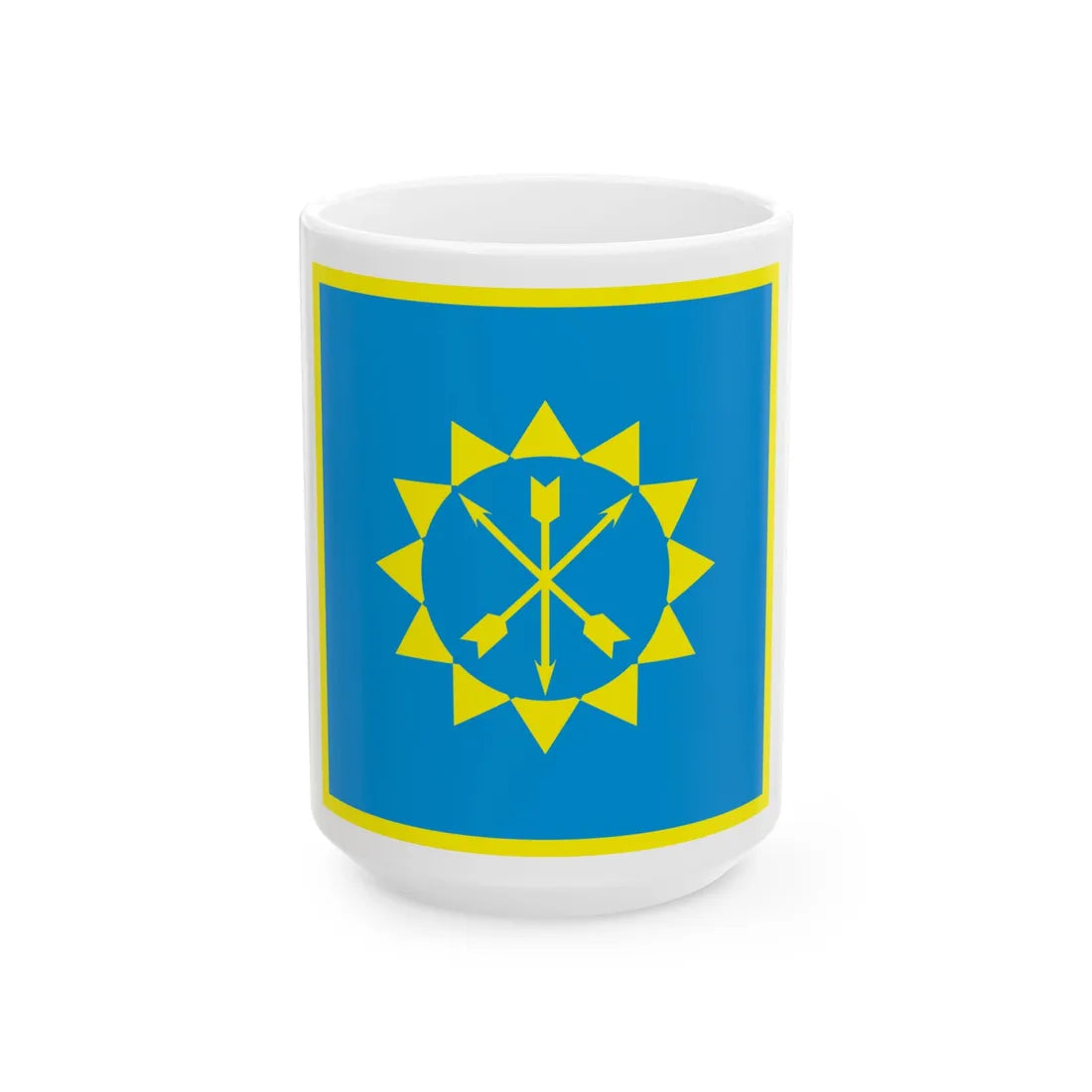 Flag of Khmelnytskyi (Ukraine) White Coffee Mug 15oz - Go Mug Yourself