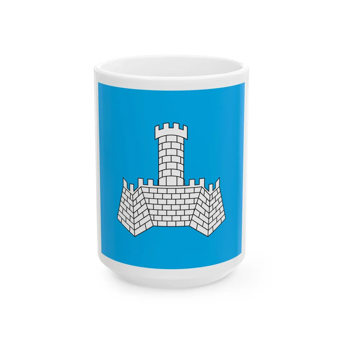 Flag of Khmilnyk (Ukraine) White Coffee Mug 15oz - Go Mug Yourself