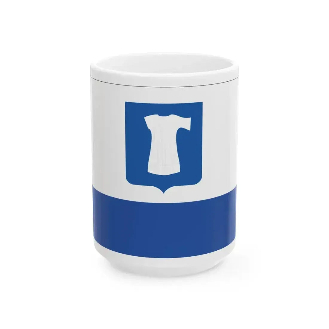 Flag of Khobi Municipality (Georgia) White Coffee Mug 15oz - Go Mug Yourself