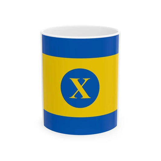 Flag of Khodoriv (Ukraine) White Coffee Mug 11oz - Go Mug Yourself