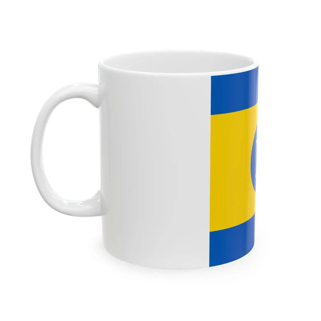Flag of Khodoriv (Ukraine) White Coffee Mug - Go Mug Yourself