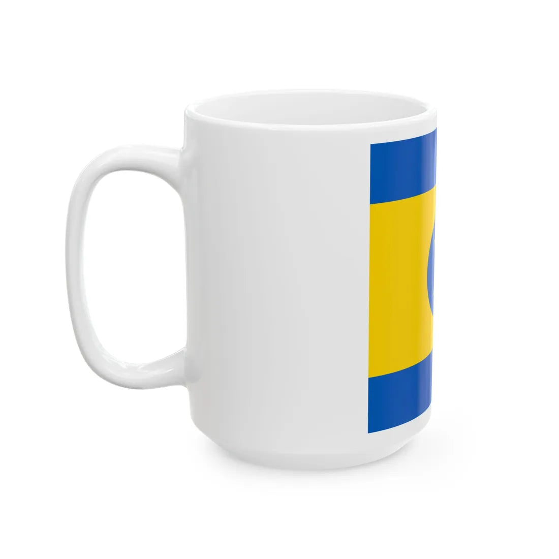 Flag of Khodoriv (Ukraine) White Coffee Mug - Go Mug Yourself