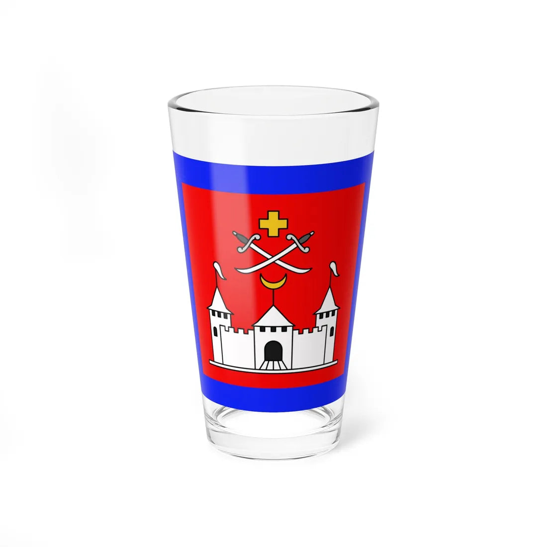Flag of Khotyn (Ukraine) Pint Glass 16oz 16oz - Go Mug Yourself