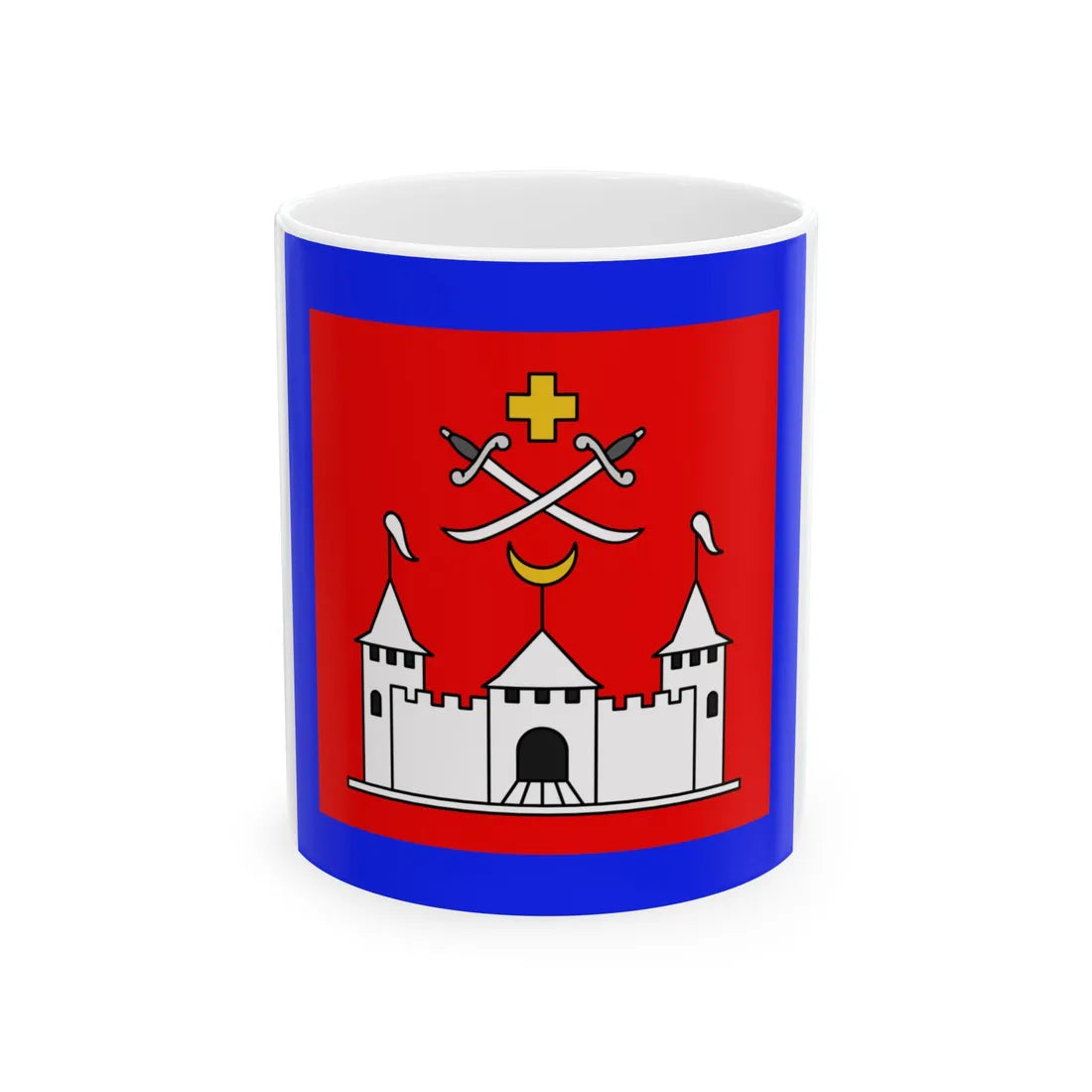 Flag of Khotyn (Ukraine) White Coffee Mug 11oz - Go Mug Yourself