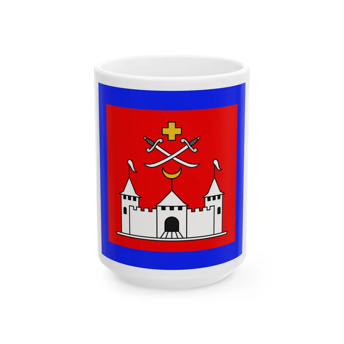 Flag of Khotyn (Ukraine) White Coffee Mug 15oz - Go Mug Yourself