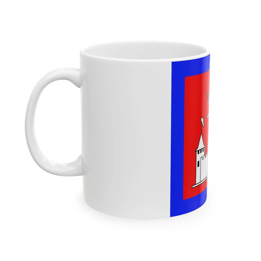 Flag of Khotyn (Ukraine) White Coffee Mug - Go Mug Yourself