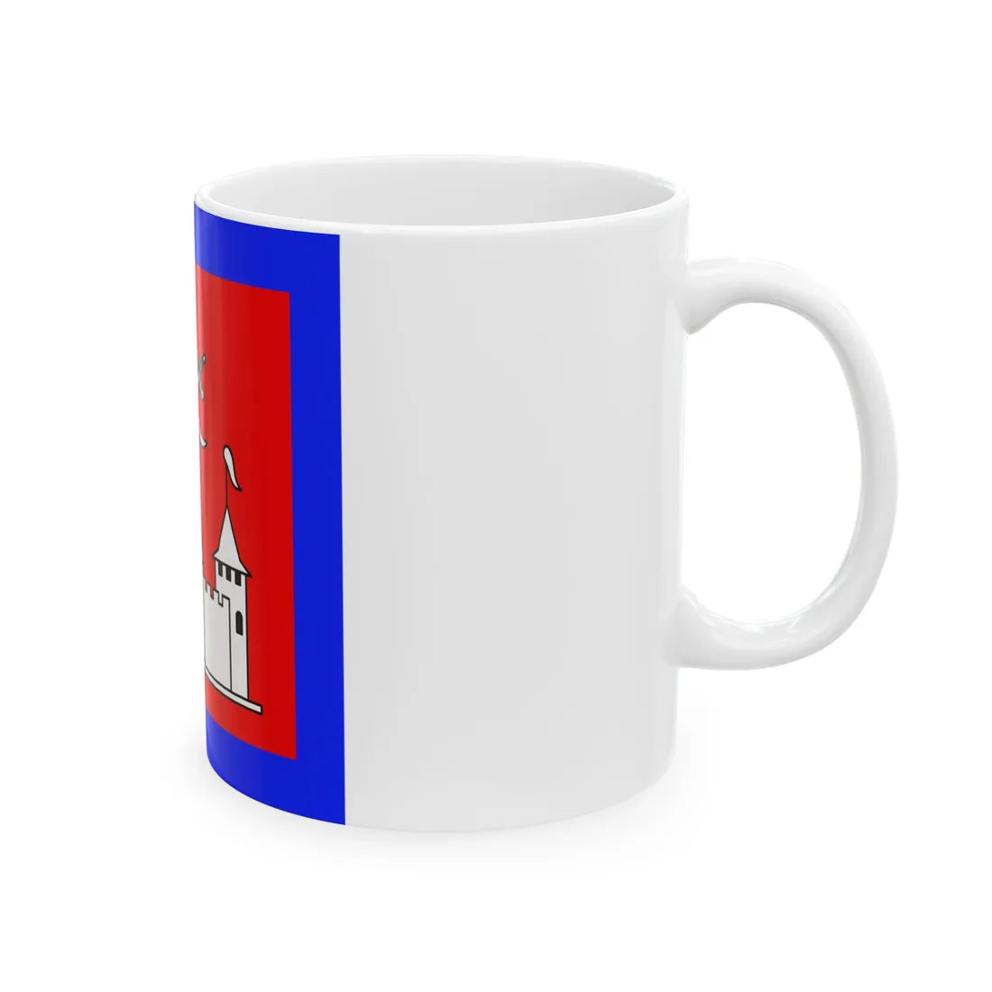 Flag of Khotyn (Ukraine) White Coffee Mug - Go Mug Yourself