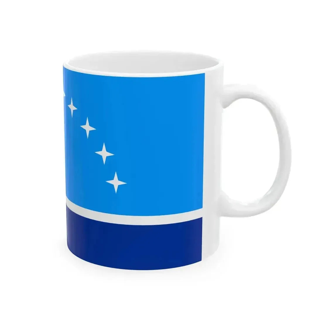 Flag of Khovd Aimag since 2014 (Mongolia) White Coffee Mug - Go Mug Yourself
