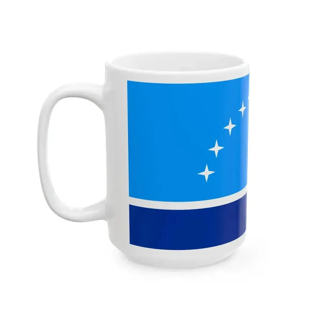 Flag of Khovd Aimag since 2014 (Mongolia) White Coffee Mug - Go Mug Yourself