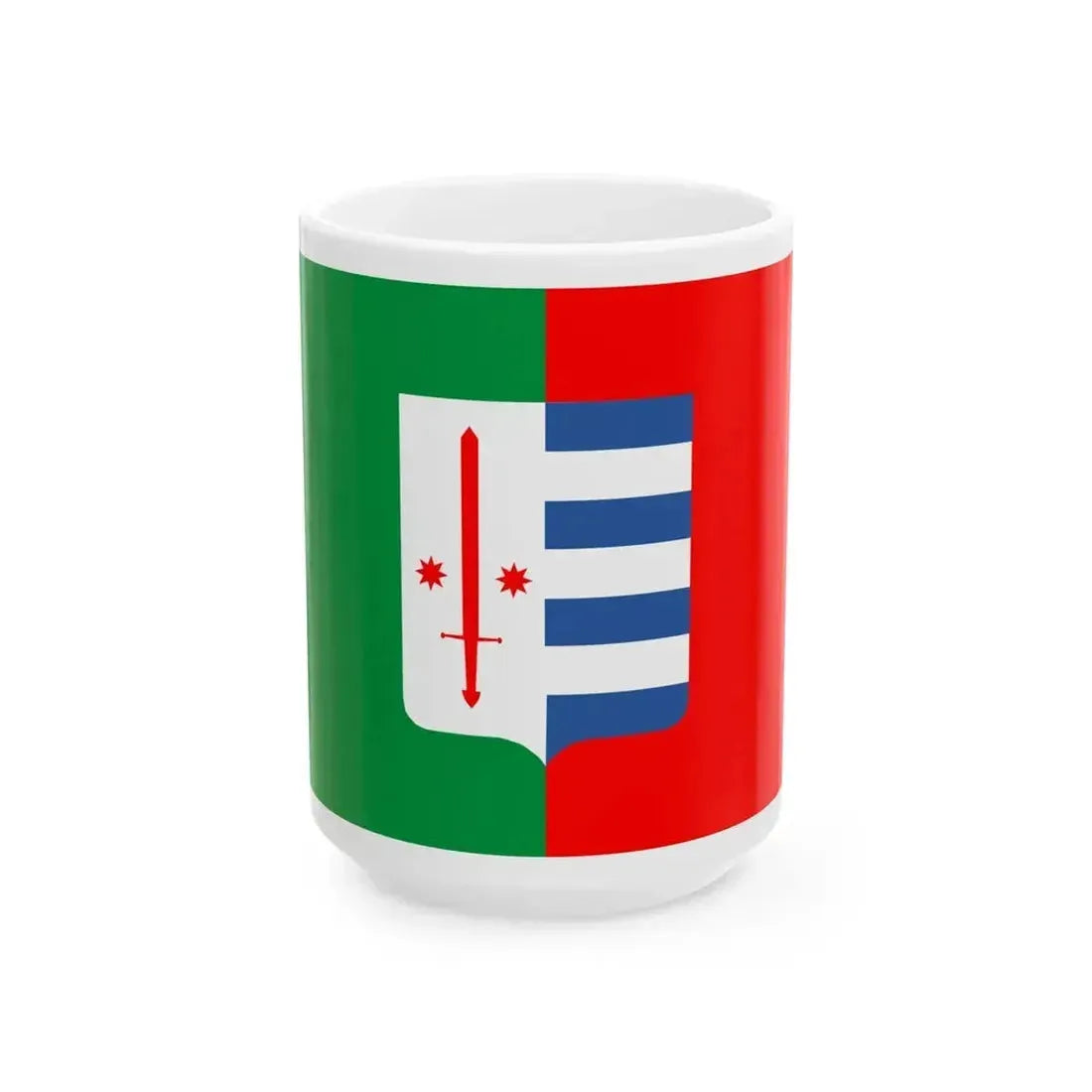 Flag of Khulo Municipality (Georgia) White Coffee Mug 15oz - Go Mug Yourself
